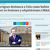 Garrigues desbanca a Ura como bufete lder en fusiones y adquisiciones (M&A)